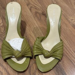 Nine West Olive Green Women's Sandal Wedges